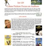 Book Catalog - list 129 Crime Fiction: Focus on Authors
